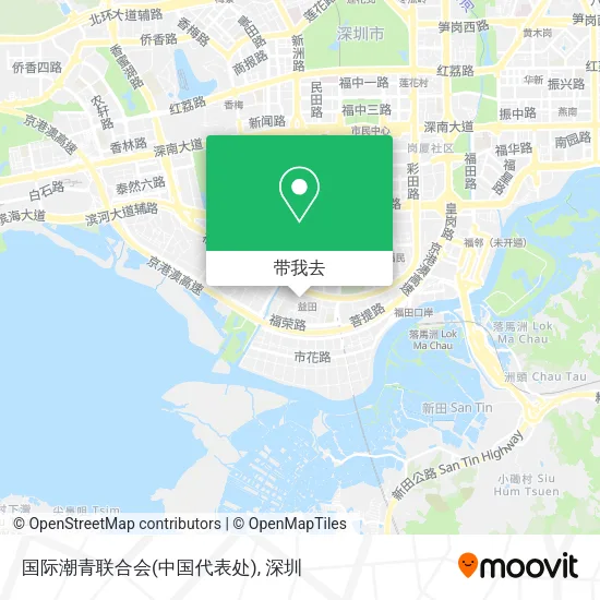 国际潮青联合会(中国代表处)地图