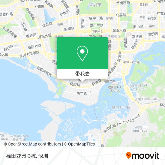 福田花园-3栋地图