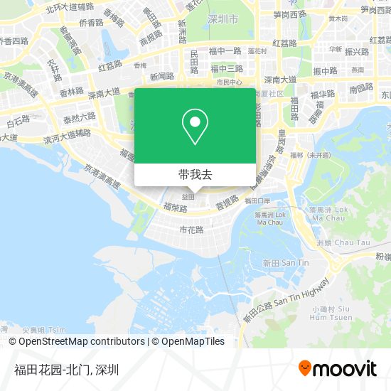 福田花园-北门地图
