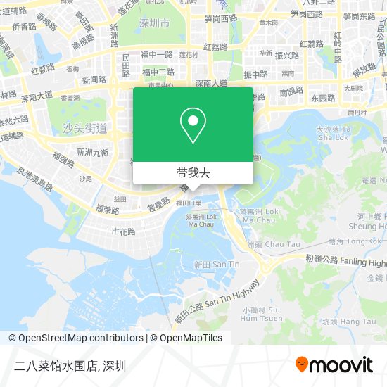 二八菜馆水围店地图