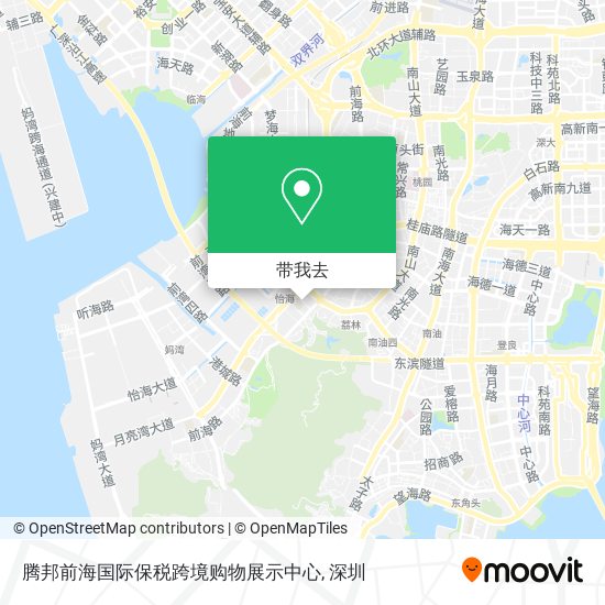 腾邦前海国际保税跨境购物展示中心地图