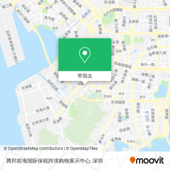 腾邦前海国际保税跨境购物展示中心地图