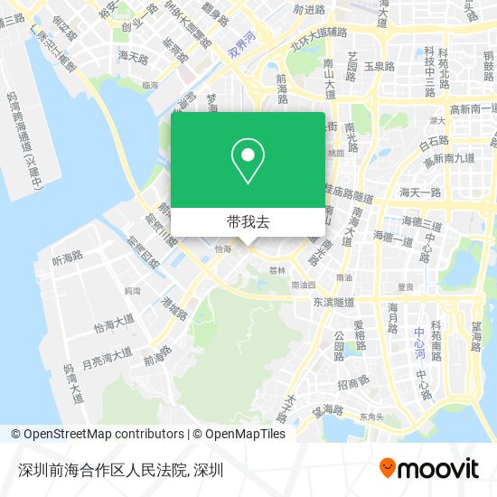 深圳前海合作区人民法院地图