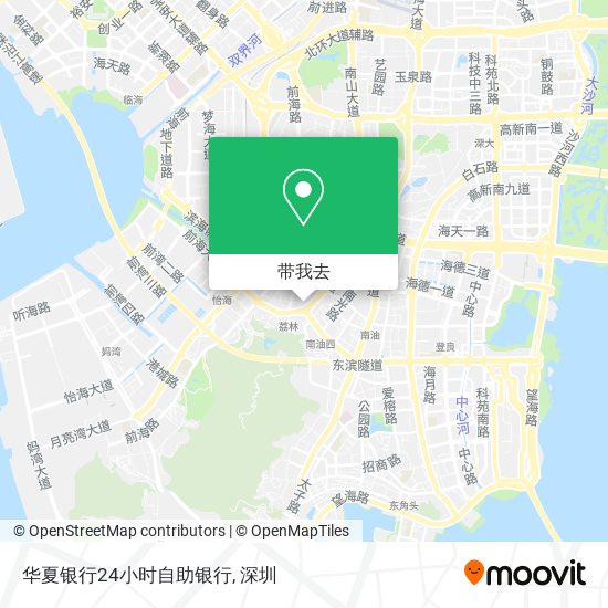 华夏银行24小时自助银行地图
