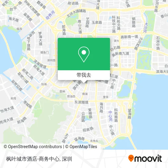 枫叶城市酒店-商务中心地图