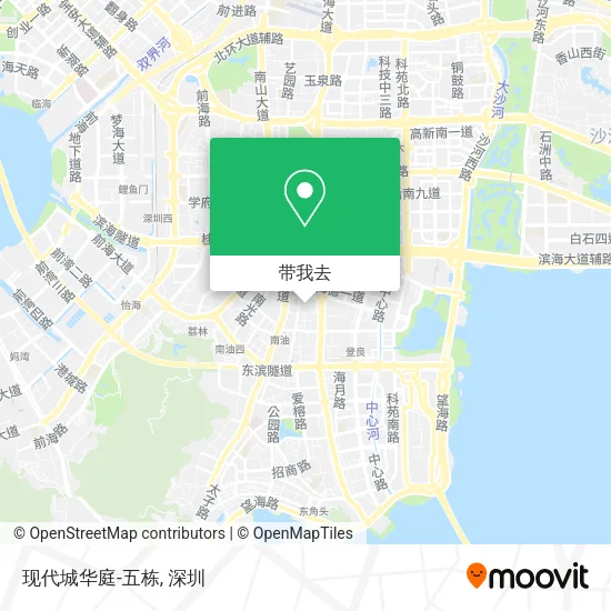 现代城华庭-五栋地图