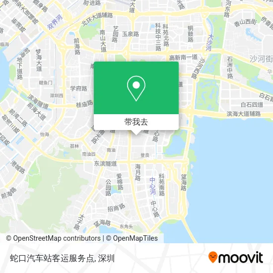 蛇口汽车站客运服务点地图