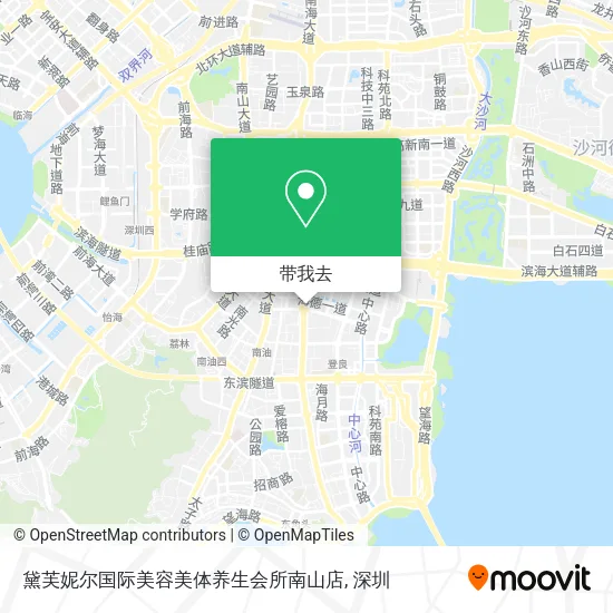 黛芙妮尔国际美容美体养生会所南山店地图