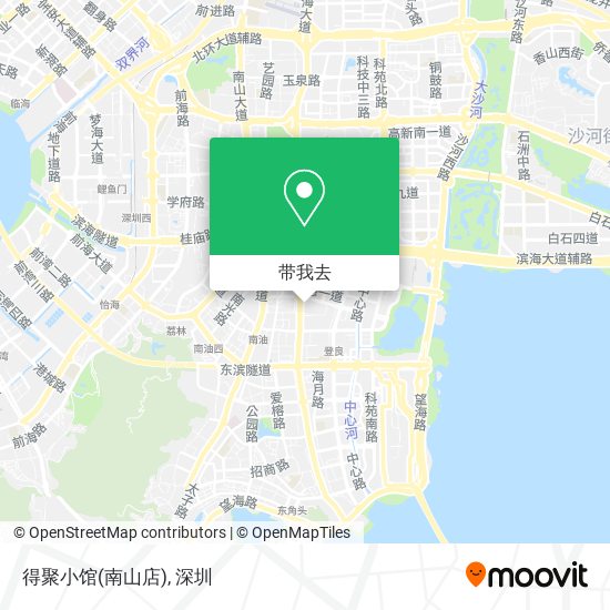 得聚小馆(南山店)地图