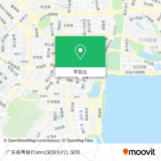 广东南粤银行atm(深圳分行)地图