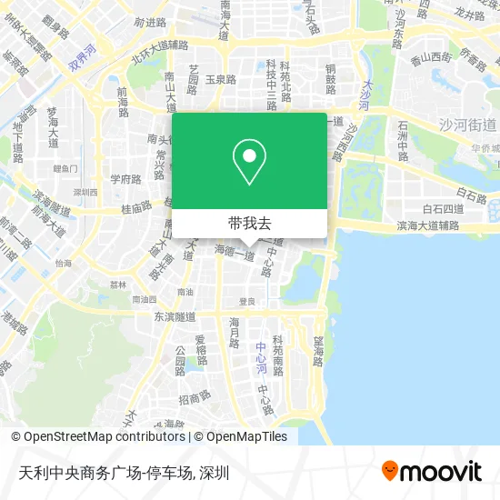 天利中央商务广场-停车场地图