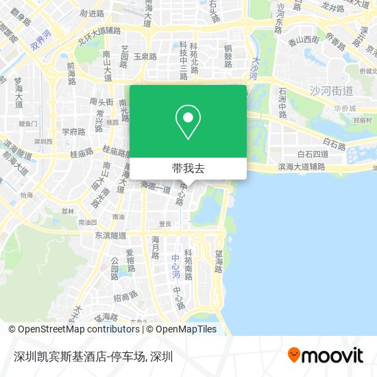 深圳凯宾斯基酒店-停车场地图
