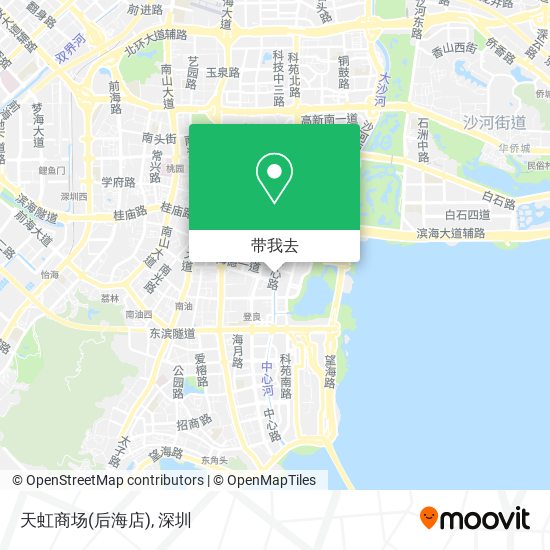 天虹商场(后海店)地图