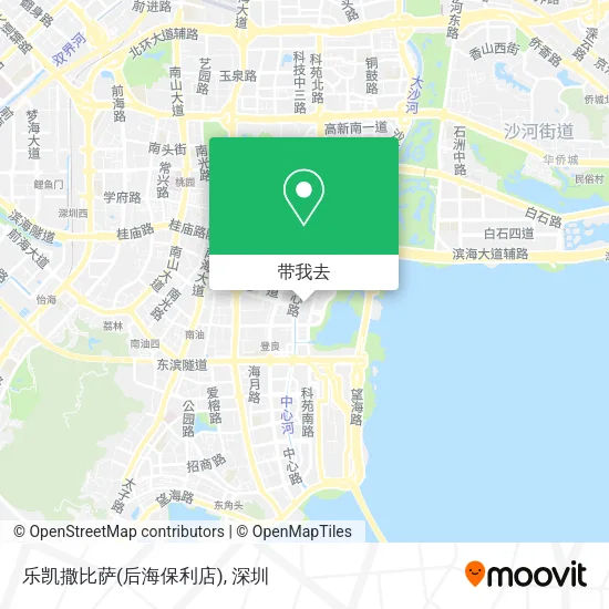 乐凯撒比萨(后海保利店)地图