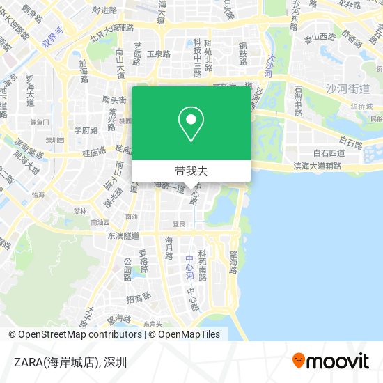 ZARA(海岸城店)地图