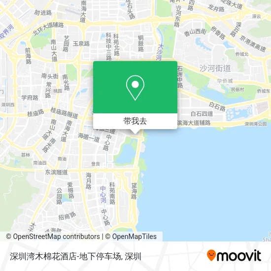 深圳湾木棉花酒店-地下停车场地图