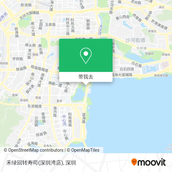 禾绿回转寿司(深圳湾店)地图