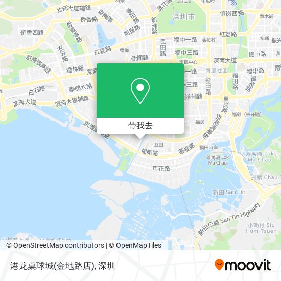 港龙桌球城(金地路店)地图
