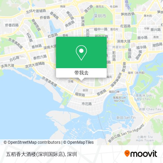 五稻香大酒楼(深圳国际店)地图