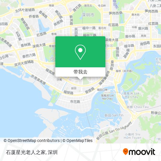 石厦星光老人之家地图
