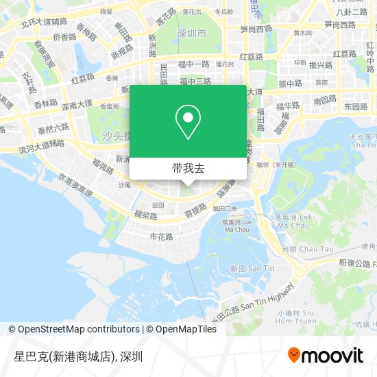 星巴克(新港商城店)地图