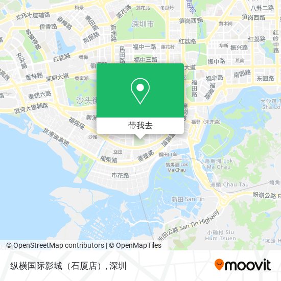 纵横国际影城（石厦店）地图