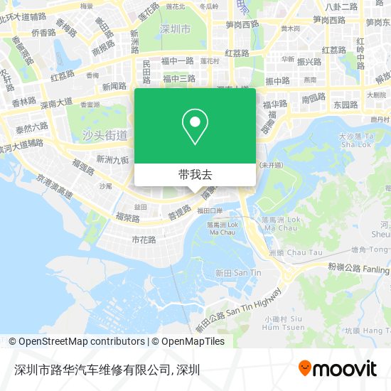 深圳市路华汽车维修有限公司地图
