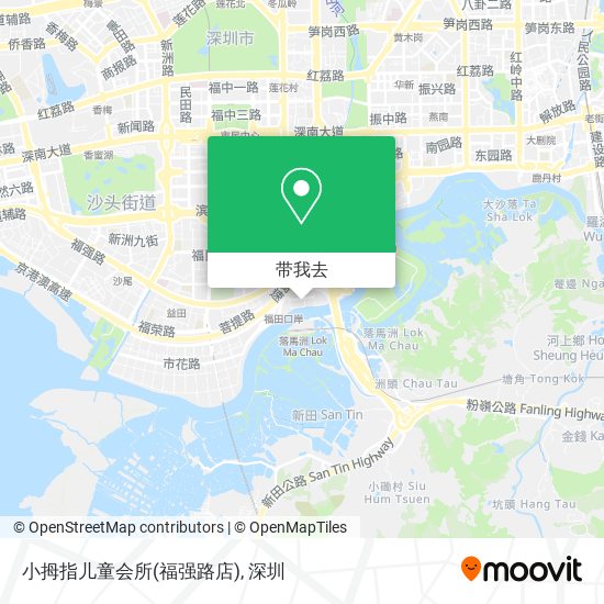 小拇指儿童会所(福强路店)地图