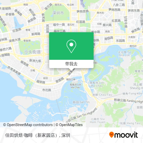 佳田烘焙·咖啡（新家园店）地图