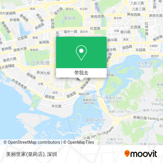美丽世家(皇岗店)地图