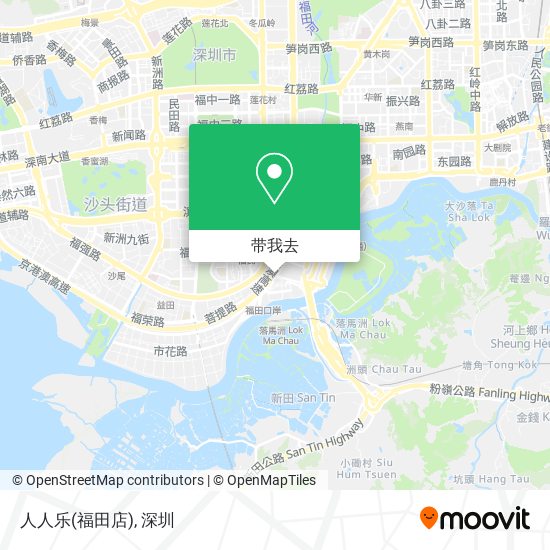 人人乐(福田店)地图