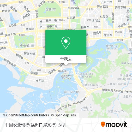 中国农业银行(福田口岸支行)地图
