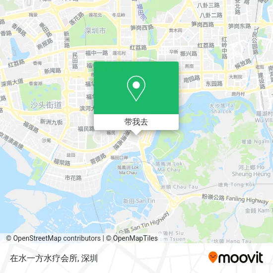 在水一方水疗会所地图