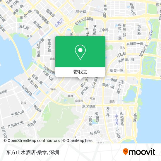 东方山水酒店-桑拿地图