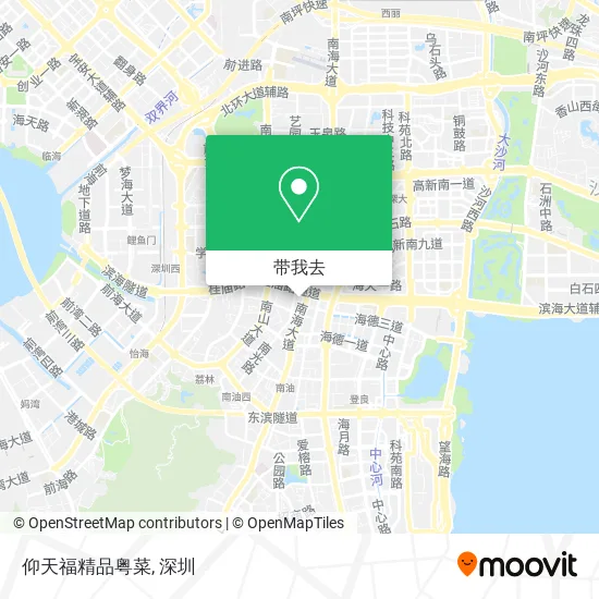 仰天福精品粤菜地图