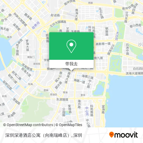 深圳深港酒店公寓（向南瑞峰店）地图