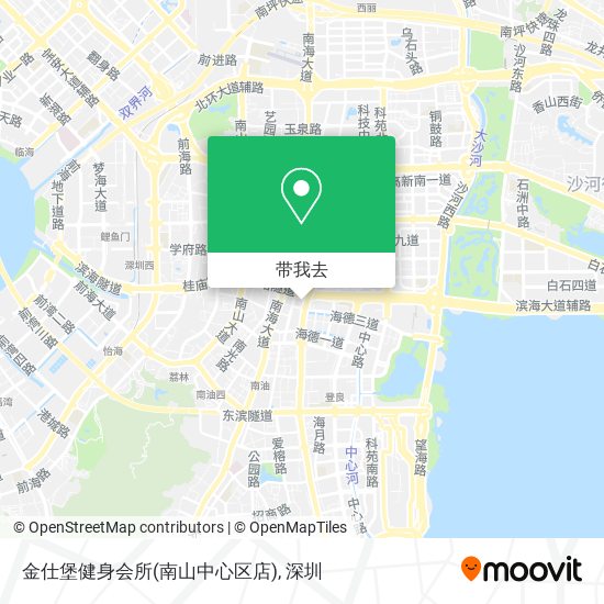 金仕堡健身会所(南山中心区店)地图