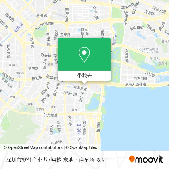 深圳市软件产业基地4栋-东地下停车场地图