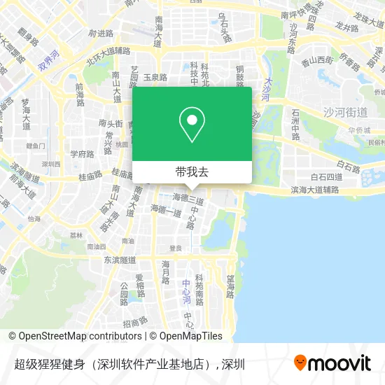 超级猩猩健身（深圳软件产业基地店）地图