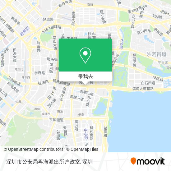 深圳市公安局粤海派出所户政室地图