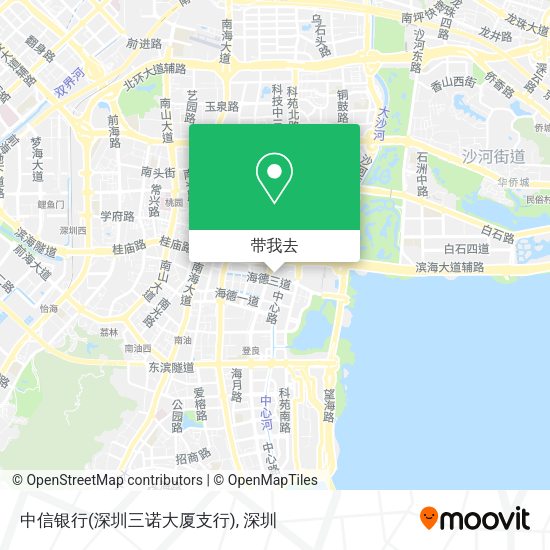 中信银行(深圳三诺大厦支行)地图