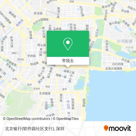 北京银行(软件园社区支行)地图