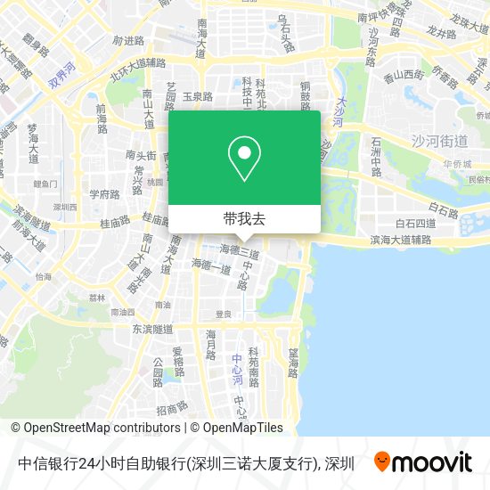 中信银行24小时自助银行(深圳三诺大厦支行)地图