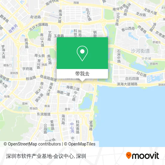 深圳市软件产业基地-会议中心地图