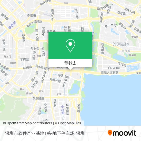 深圳市软件产业基地1栋-地下停车场地图