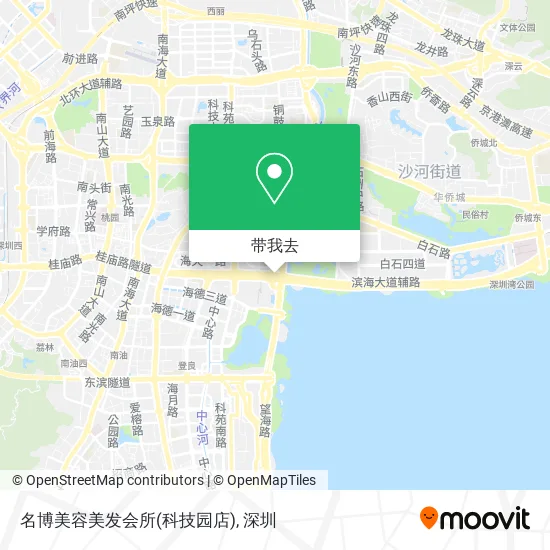 名博美容美发会所(科技园店)地图