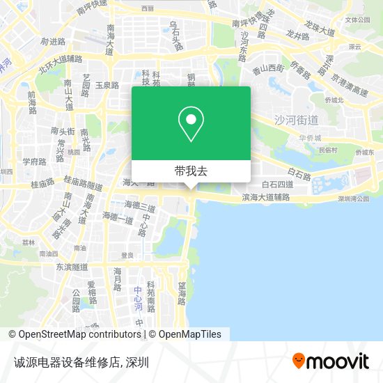 诚源电器设备维修店地图