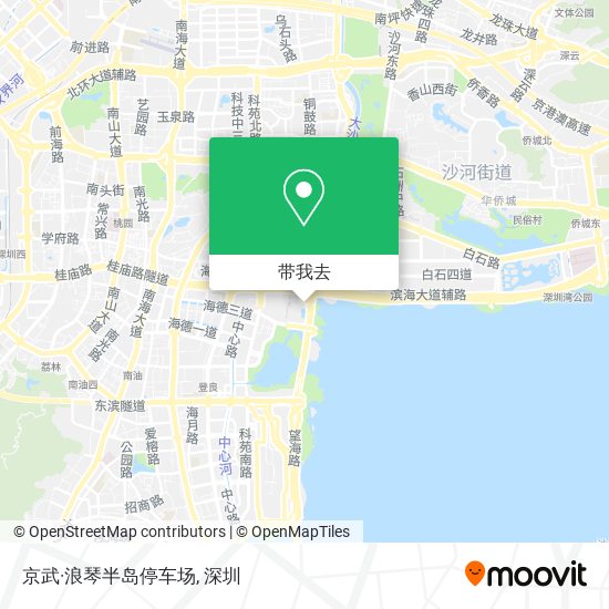 京武·浪琴半岛停车场地图