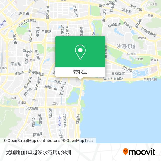 尤珈瑜伽(卓越浅水湾店)地图