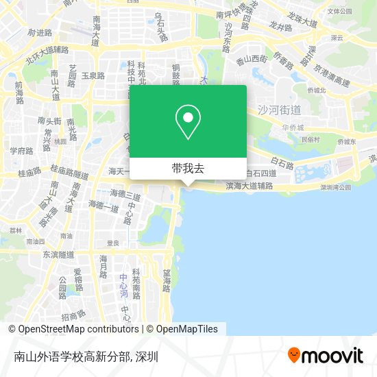 南山外语学校高新分部地图